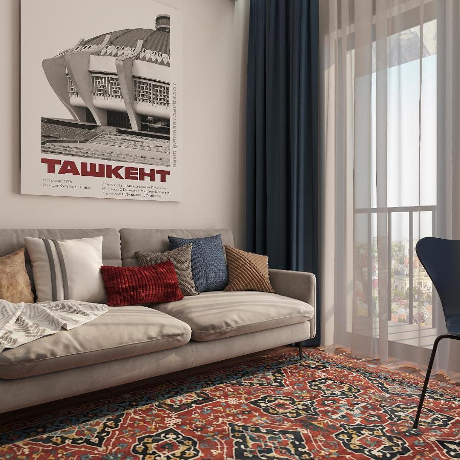 Blueloft 52 I Tashkent Apartment With Balcony Exterior photo